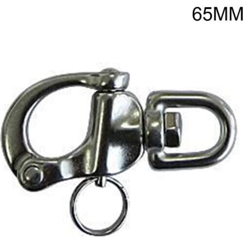 Stainless Steel Swivel Eye Bolt Snap Hook Scuba Diving Camera Strap Key Chain XXUF