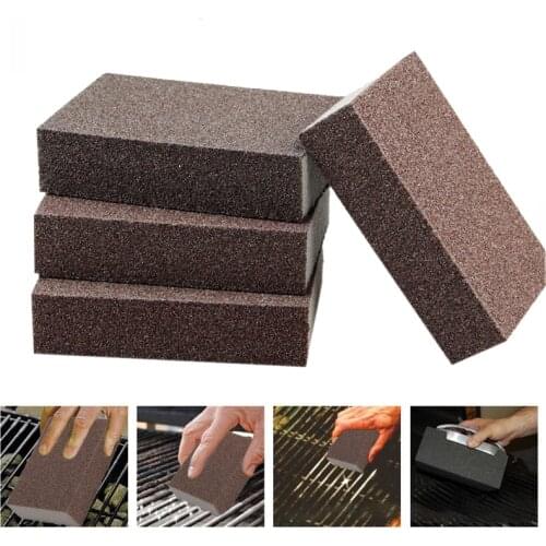 6/4/2/1Pcs BBQ Cleaning Brick Block Barbecue Cleaning Stone BBQ Racks Stains Grease Cleaner BBQ Tools Kitchen Gadgets decorates