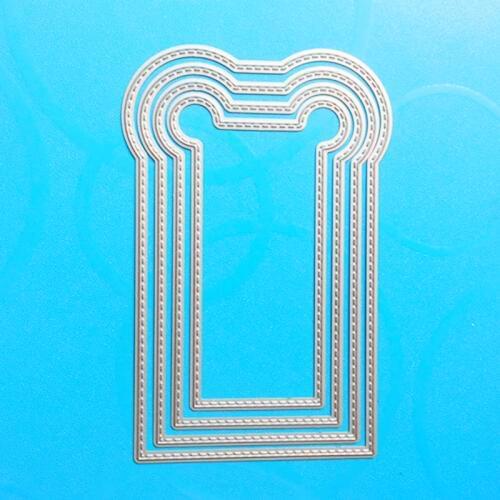 YLCD137 Ear Out Frame Cutting Dies For Scrapbooking Stencils Die Cutter Template DIY Cards Album Decoration Embossing Folder