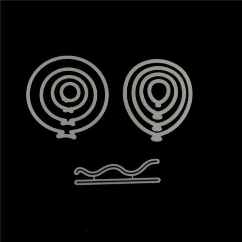 1Set Balloon Metal Cutting Dies 3D Cute DIY Scrapbooking Carbon Craft Die Photo Invitation Cards Decoration