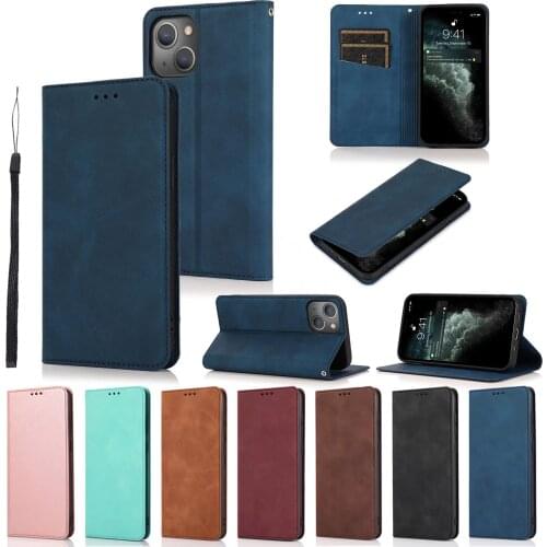 100pcs/lot Automatic Magnetic Flip Phone Case For iPhone 12 Mini 11 Pro XR XS Max X 7 8 6 6S Plus Wallet Phone Case