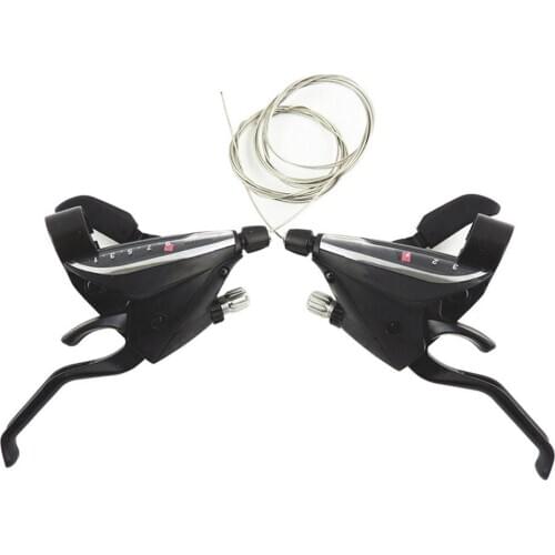 2Pcs Bicycle 24 Speed Left Right Trigger Shifter Levers Derailleur MTB Mountain Road Bike Cycling Disc Handle Shifter Levers