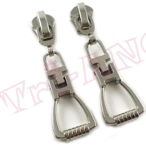20pcs/lot, Quality Silver Color Jointed 5# Zipper Sliders for Metal/Resin/Nylon Zippers