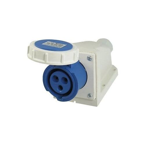 AC 220-250V 16A 1P+E+N IEC309-2 Industrial Panel Mount Socket Connector