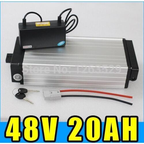 48v 20ah battery electric bike lithium battery 1000W Pack , ebike electric scooter rear rack Aluminum alloy