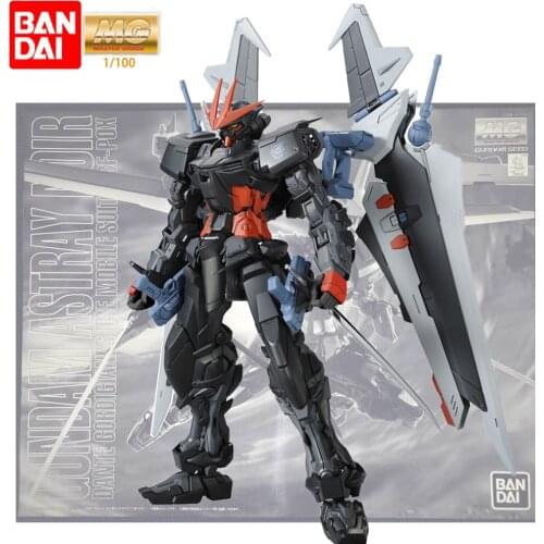 Bandai MG 1/100 Gundam Astray Noir Limited Style ABS Anime Figures Assembly Collectable Model Mecha Robot Toy Birthday Gift 18CM