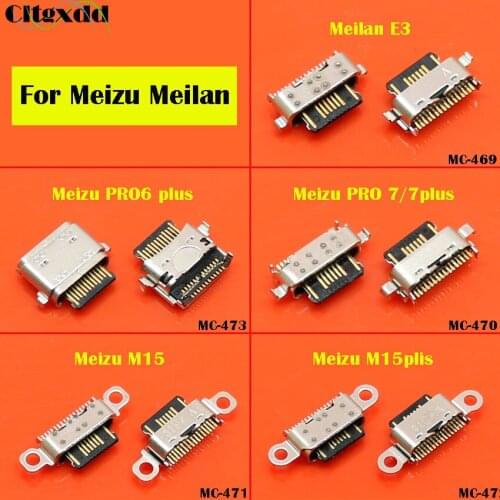Cltgxdd 1pcs Micro USB jack , USB socket , USB connector charging port for Meizu M15 plus pro6 plus pro7 pro7plus Meilan E3
