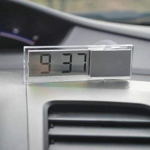 80% Hot Sell Car Digital Clock Mounted Sucker LCD Digital Display Dashboard Windshield Clock