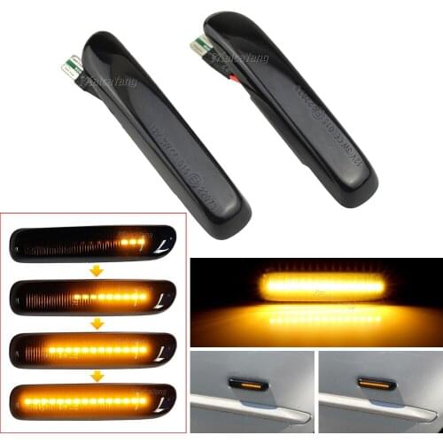 Smoked Side Marker Indicator Lamp LED Turn Signal Light For BMW E46 3 Series Limo Coupe Compact Cabriolet Touring