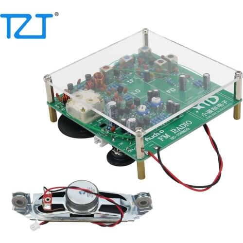 TZT Upgraded Ham Radio 88-108MHz FM Radio Kit FM Radio DIY Radio Receiver Kit Fully Discrete Assembled