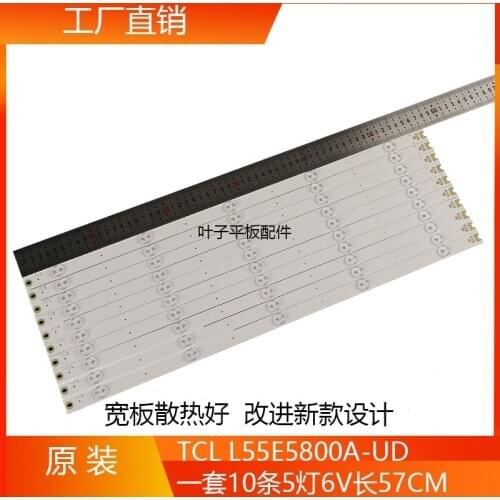 New original for Toshiba 55U66EBC light strip 55E5800 JB 55HR330M05A1 V0 10 5 light strip 6V light strip