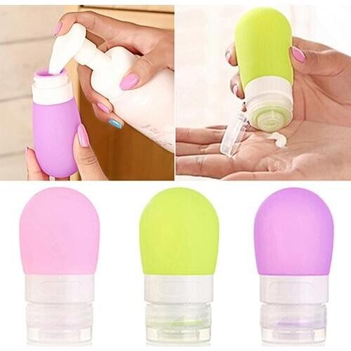 38ML/80ML Portable Empty Silicone Travel Packing Bottle for Lotion Shampoo Bath Container Lightweight Cute and Portable Travel