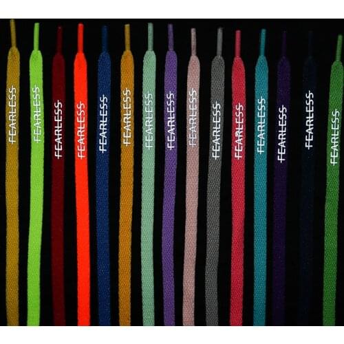 1 Pair Flat Shoelaces Classic Shoe Laces Unisex Shoe Strings Fit Fashion Sports Shoelace Casual Reflective Letter Printing