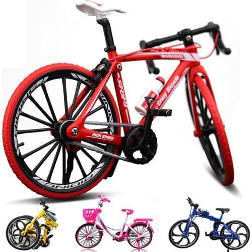 1:10 Mini Metal Racing Bike Model Bicycle Craft Kid\s Toy Collection Desk Decor Mini Finger bike toy best sells dropshipping Ne