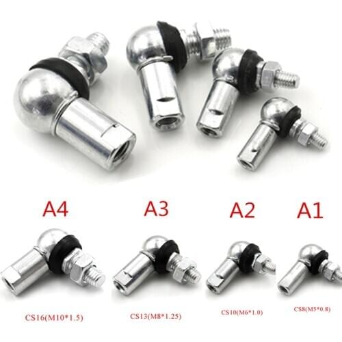 1PC High Quality Ball Head Joint Rod End Bearing M5 M6 M8 M10 Right Angle CS8/CS10/CS13/CS16 Anti-dust Ring
