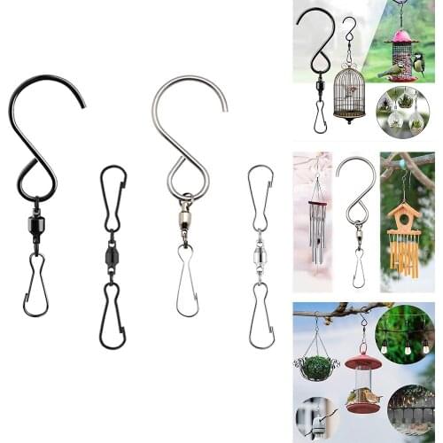 10 Pcs Swivel Hooks Clips For Hanging Wind Spinners Wind Chimes Crystal Twisters Party Supply Rotating Display S Hooks