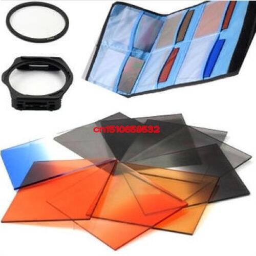 12 In 1 Lens Filter Kit 49,52,55,58,62,67,72,77,82,mm Gradient Filter Lens Adapter Ring Bag Case For SX30 SX40 SX50