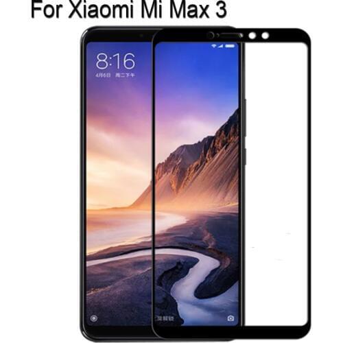 2PCS Full Curved Screen Protector For Xiaomi Mi Max 3 Full Cover Tempered Glass For Xiaomi Mi Max3 Protective Flim mi max3
