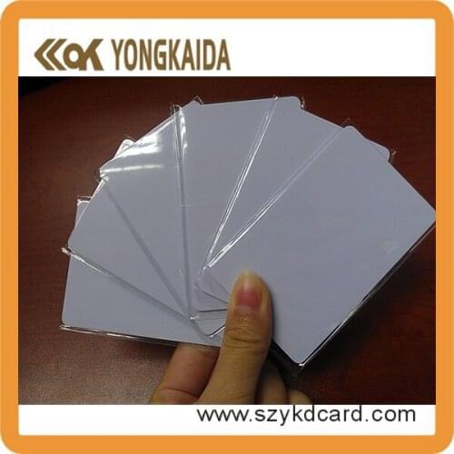 Yongkaida 500pcs White Blank 125KHz E4305 RFID Card Read and Writable Rfid Card