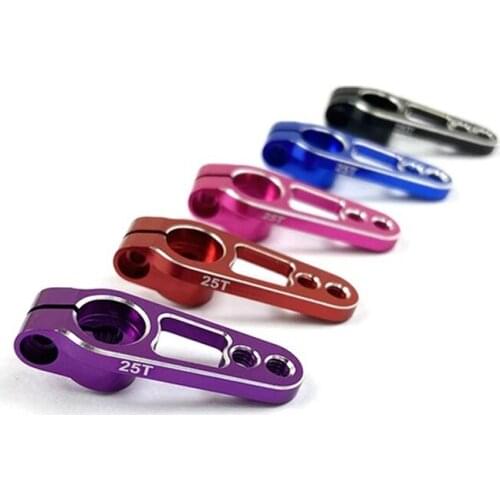 Aluminum Alloy 25T Servo Horn Arms 25 Teeth Spline M3 Clamp Steering For Futaba Savox Power HD Moto D4 Drift Climbing RC Car