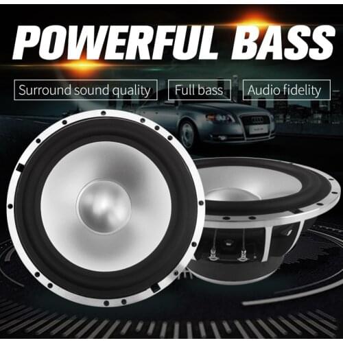 Car subwoofer 6.5 inch 4 ohm speaker a pair of car audio system modification kit speaker car horn