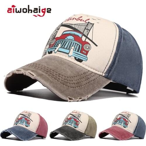 New Fashion Vintage Demin Baseball Caps Spring Womens Hip Hop Cap Men Outdoor Dad Hat Adjustable Trucker Sport Gorras Unisex