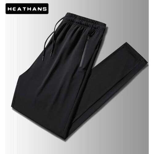 New Solid Casual Sweat Pants Mens Trousers Male Sport Jogger Classic Joggers Men Comfortable Black Mens Slim Fit Sweatpants 8XL