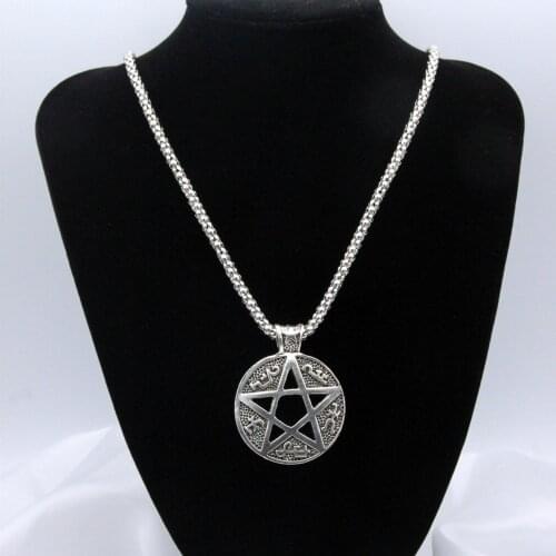 BUDROVKY Assertive Pentagram Pendant Punk Constellation Alloy Pentagram Necklace Pendant Accessories Wholesale