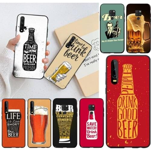 Fun beer art painting Luxury Unique Design Phone Cover for Huawei P40 P30 P20 lite Pro Mate 20 Pro P Smart 2019 prime