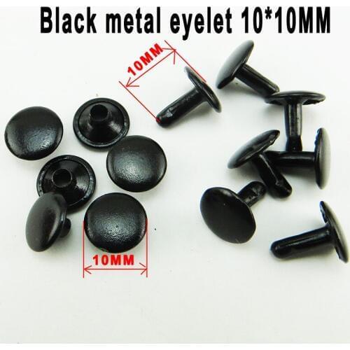 100PCS 10*10MM black METAL RIVET buttons sewing clothes accessories bag rivets fits MR-024