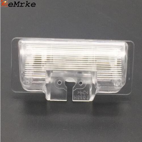 EEMRKE for Nissan Maxima A36 2015 Quest E52 Rogue Pathfinder R51R DIY Car Rear Camera Bracket License Plate Lights Housing