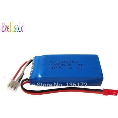 Ewellsold 7.4V 1200mah Li-polymer battery for4 channels R/C Quadcopter R/C done R/C helicopter
