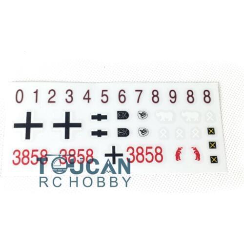 HengLong 1/16 Scale German IV F RC Tank 3858 Cross Decal Sticker TH00281