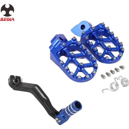 Gear Shift Lever Foot Pegs FootPegs Footrests Pedals Kit Set For YAMAHA YZ250F YZ450F WR450F YZ125 YZ250 YZ125X YZ250X WR250F
