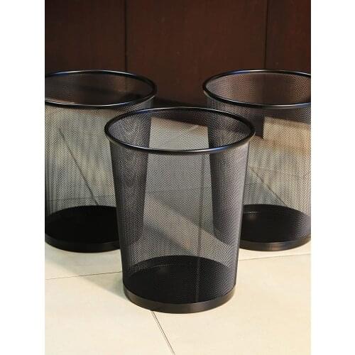 Round Mesh Wastebasket Recycling Bin