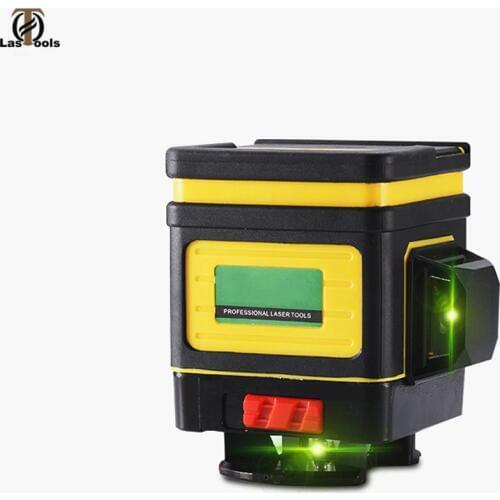 Weilian 3D 12 Lines Laser Level with Self-Leveling 360 Horizontal And Vertical Cross Super Powerful Green Laser Beam Lines