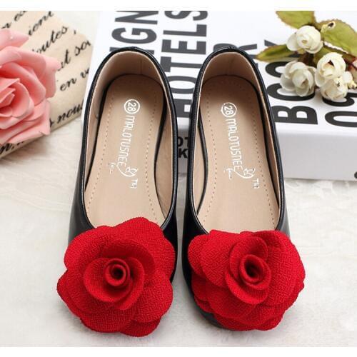 2018 Fashion Girls Casual Shoes Bowtie PU Leather Shoes for Girls Princess Ballet Flats Shoes for Party Wedding Girls Shoes