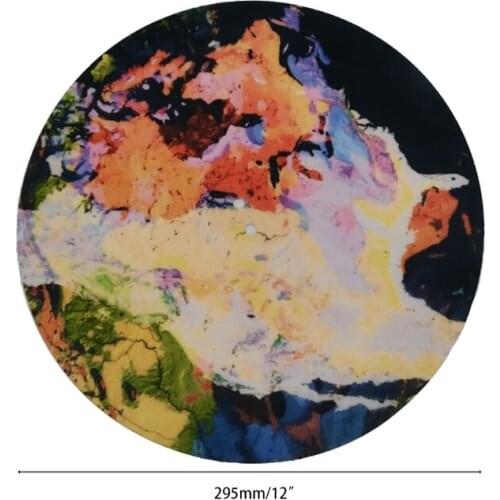 P82F 12'' Felt Turntable Platter Mat LP Slip Mat Audiophile 295mm Diameter For LP Vinyl Record 3mm