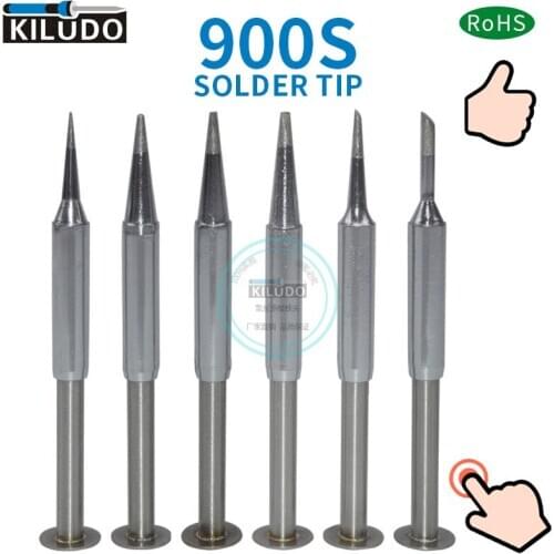 Kiludo 2pcs 900S series soldering Tip for hakko 936 937 Soldering station and Soldering iron