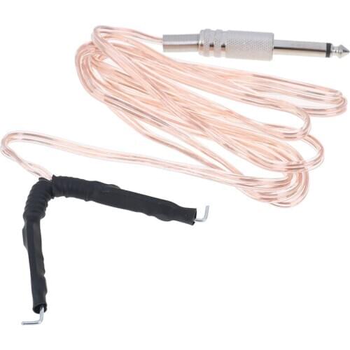 Professional Metal Head Transparent Microphone Clipcord TattooHook Line For Tattoo Power Supply Machine Kit Switch Pedal