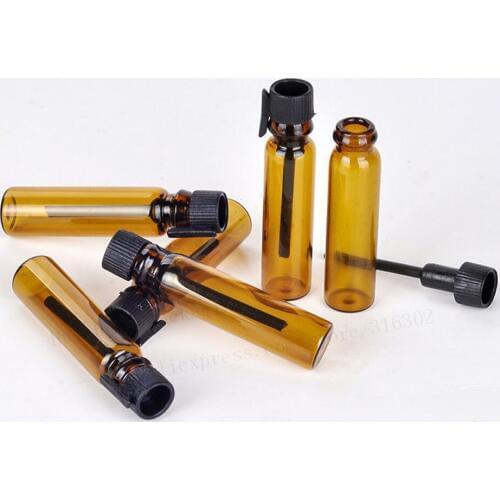 500 x 1.5ml Empty Mini Glass Perfume Vials Small Sample Perfume Bottles Laboratory Liquid Fragrance Test Tube Trial Bottle