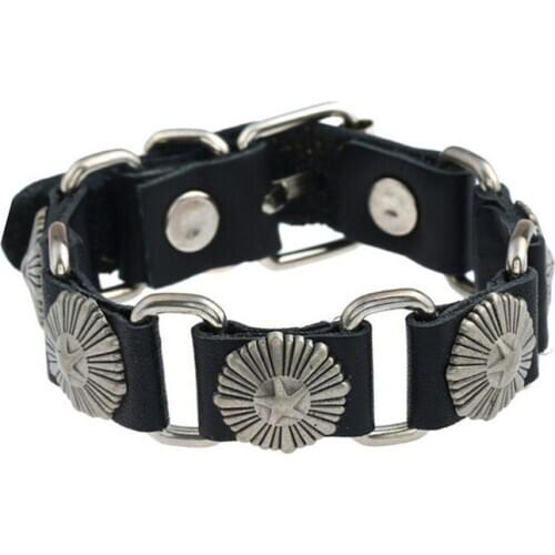 CIBOCIBO Vintage Punk Men Bracelet 2021 New Luxury Retro Cowhide Men Wristband Fashion Men Bracelet Classic Gifts For Men