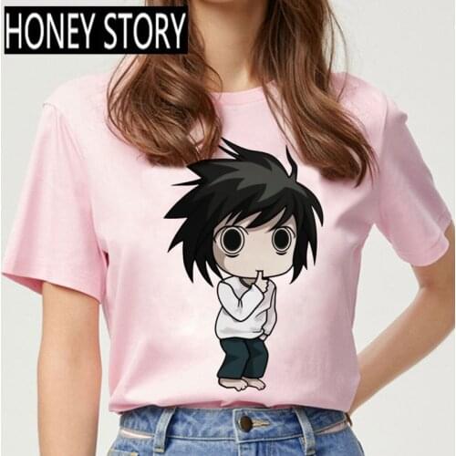 Women Hip Hop Fullmetal Alchemist T-shirt Death Note Cool Anime T Shirt Seven Deadly Sins Summer The Promise Neverland Tshirt