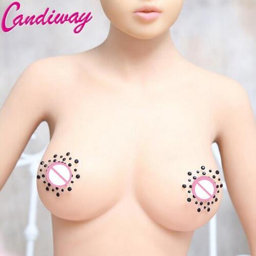 CandiWay women Nipple Covers Adhesive Transparent Flirt Pads Body Breasts Stickers Disposable Milk Paste Sex Toys for woman