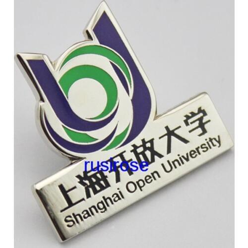 School LOGO brooch custom, university commemorative badge, personalized school activities brooch