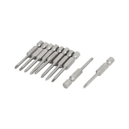 1/4" Hex Shank PH0 Magnetic 3.0mm Phillips Head Screwdriver Bits 10pcs