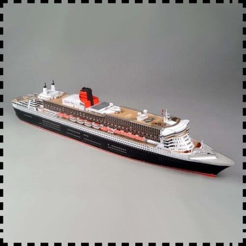 1:400 Scale Royal Mail Steamer RMS Queen Mary 2 Liner Paper Model Kit PaperCraft Handmade Toy Puzzles