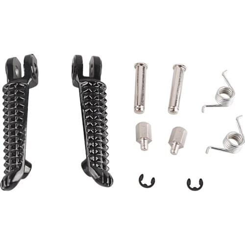 1Pair Motorcycle Front Rider Footrest Footpeg Set Aluminum for Yamaha YZF R1 1998-2011 & YZF-R6 1999-2012 & YZF R6S 2003-2008