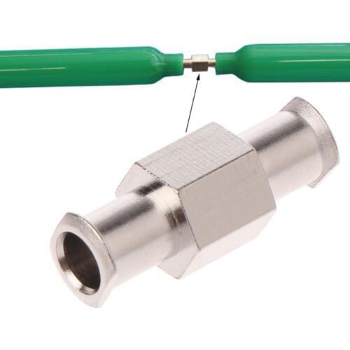 Luer Lock Adapter Coupler Nickel Plated Brass Female to Female Fittings Connector with 4mm Aperture