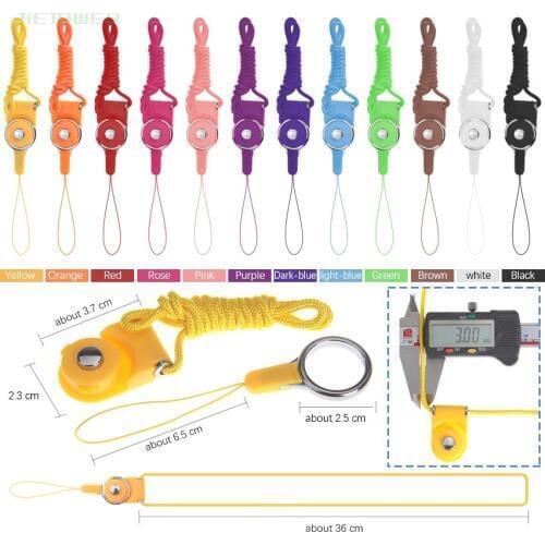 1000pcs/lot Neck Lanyard Removable Detachable Multifunction Strap ID Card Key Ring Holder DIY Mobile Phone Lanyard Strap